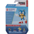 Sonic the Hedgehog action figure from Jakks, featuring 5 points of articulation and packaging details in multiple languages.