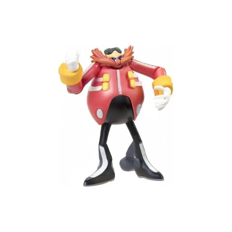 Jakks Sonic 2.5-inch action figure of Dr. Eggman, featuring a red suit, yellow gloves, and a distinctive mustache.