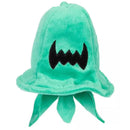 Jade green plush toy shaped like a jellyfish with black facial features, representing the Jakks Sonic character.