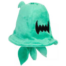 Plush jade-colored hat featuring a black jagged pattern, resembling a character accessory from the Sonic franchise.