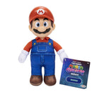 9-inch plush figure of Mario from The Super Mario Galaxy Movie, featuring red hat, blue overalls, and tag.
