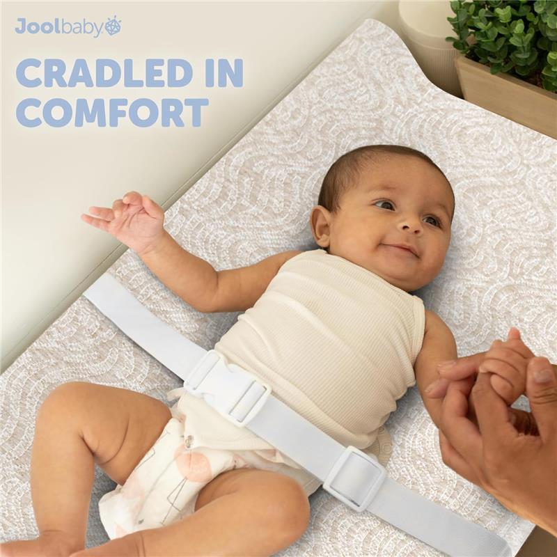 Jool Baby - Change Pad Cover Wave, White/Oat Image 6
