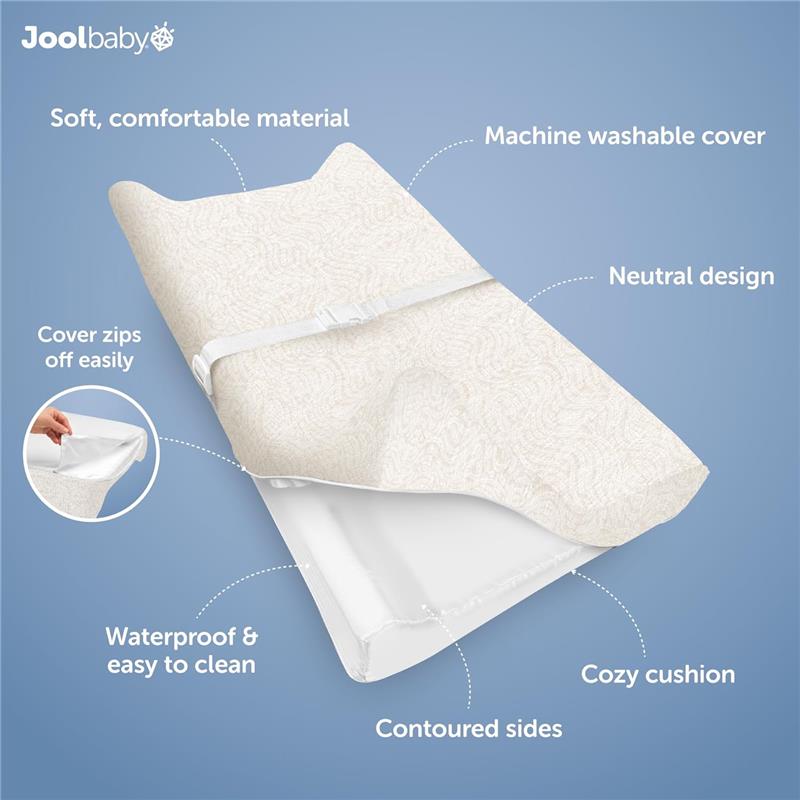 Jool Baby - Changing Pad Wave, Off White Image 3