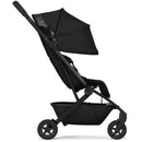 Lightweight compact Joolz Aer² stroller in Space Black, featuring a large canopy and a spacious under-seat basket.
