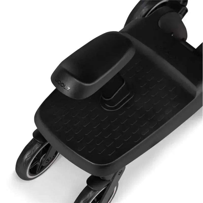 Joolz Aer+ footboard, featuring a textured surface and a side handle for toddlers to easily ride along on a stroller.