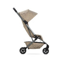 Lightweight Joolz Aer2 stroller in Chic Renaissance Taupe color, featuring a leopard pattern and a sleek frame.