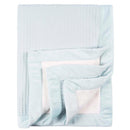 Just Born - 1Pk Blanket Baby Boy Blue Leaf Image 1