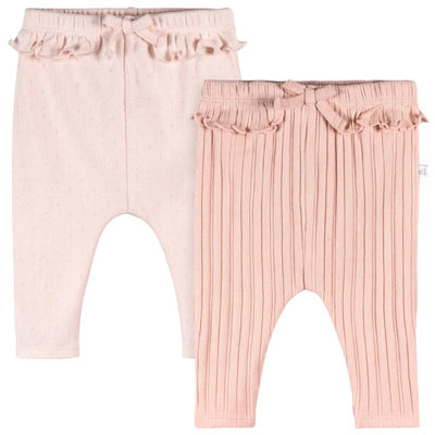 Just Born - 2Pk Pant Baby Girl Pink Image 1