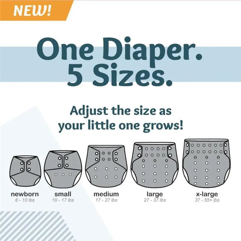 Kanga Care - Rumparooz G3 One Size Pocket Cloth Diaper, Platinum Image 6