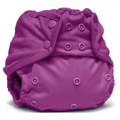 Kanga Care Rumparooz One Size Cloth Diaper Cover in Orchid color, featuring snaps for adjustable sizing.