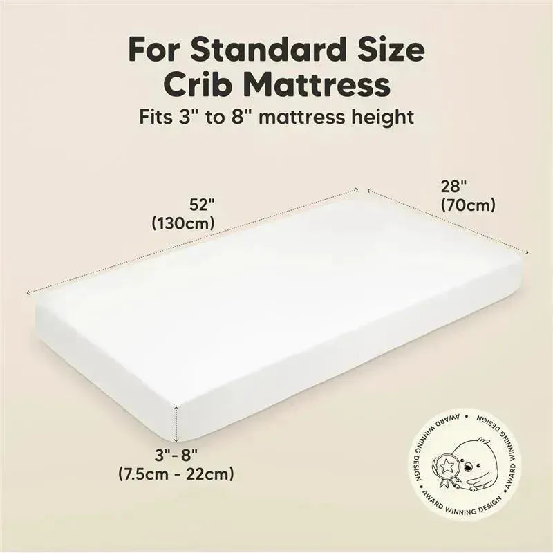 Keababies - 2-Pack Organic Cotton Fitted Crib Sheet, Rose Image 2