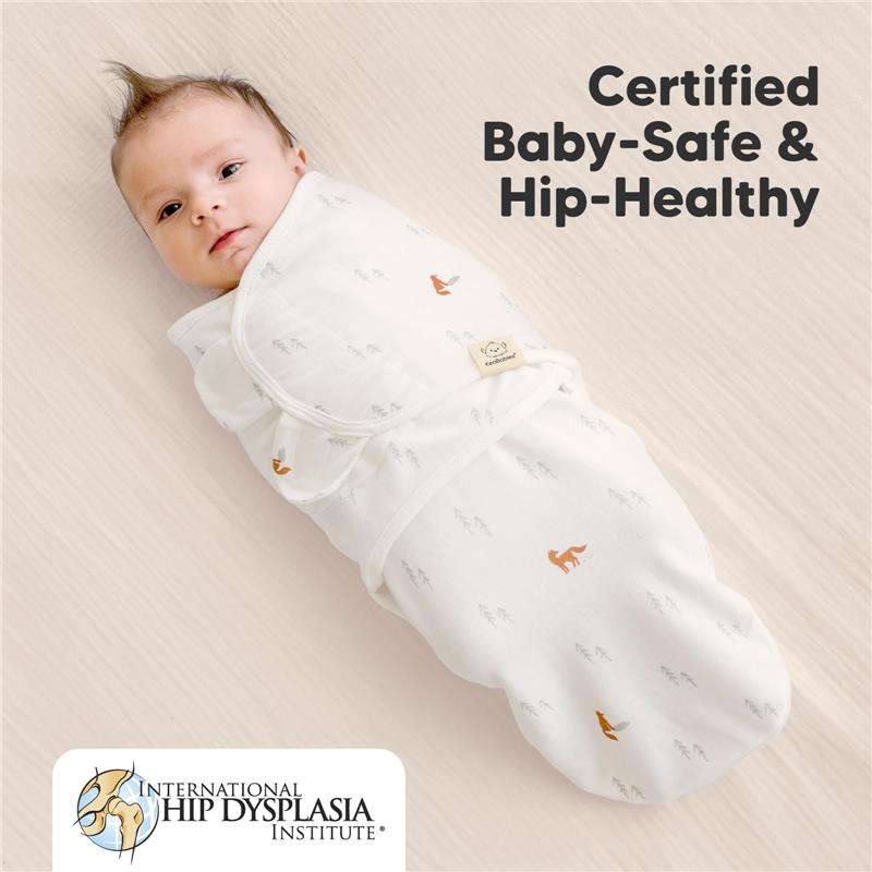 Keababies - 3Pk Soothe Zippy Baby Swaddles, Newborn Sleep Sack, Forest Grey Image 4