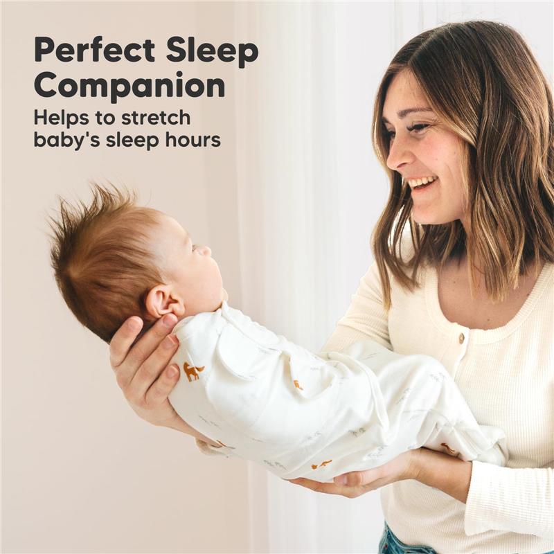 Keababies - 3Pk Soothe Zippy Baby Swaddles, Newborn Sleep Sack, Forest Grey Image 9