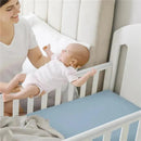 Keababies - Isla Fitted Mini Crib Sheets, Pack And Play Sheet, Steel Image 7