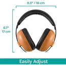 Kidco Whispears ear protection in orange and black, adjustable and designed for children.