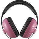Kidco Whispears headphones in pink and black, designed for children to reduce noise exposure.