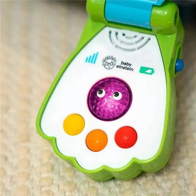 Colorful Kids II Shell Phone musical toy with a purple button and four colored buttons, designed for infants.