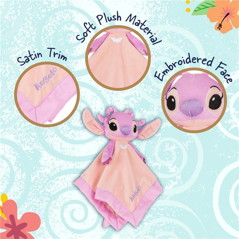 Lilo and Stitch 12-inch Angel plush, featuring soft plush material, satin trim, and an embroidered face.