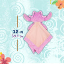 Lilo and Stitch 12-inch Angel plush toy with pink body and blanket, featuring a soft, cuddly design.