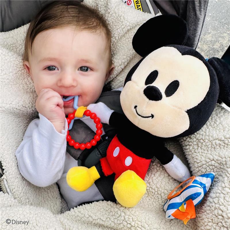 KIDS PREFERRED - Disney Baby Mickey Mouse On The Go Activity Toy with Teething Rings Image 6