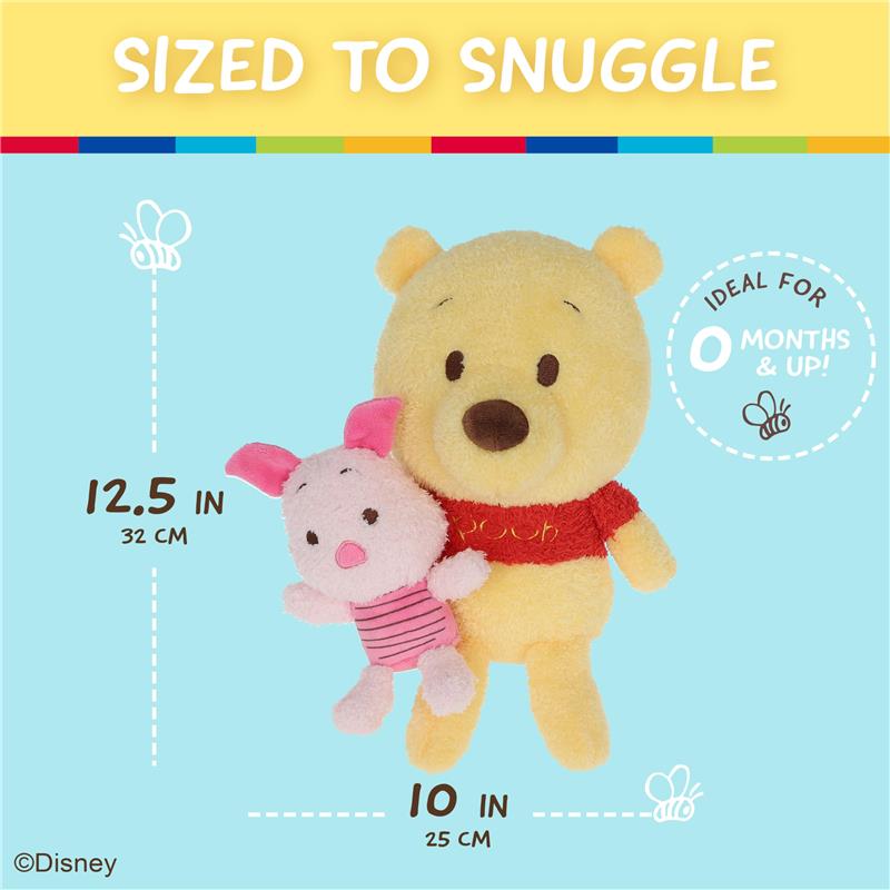 KIDS PREFERRED - Disney Baby Winnie The Pooh Plush with Little Piglet Image 5