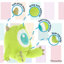 Disney Monsters Inc. Mike Wazowski Cuteeze Plush featuring soft plush horns, minky material, embroidered details, and a bean bag body.