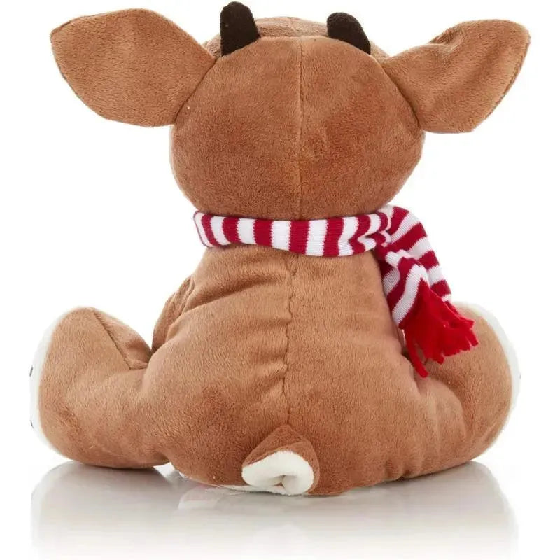Kids Preferred - Santa Claus Rudolph The Red-Nosed Reindeer Musical Stuffed Animal, 8 Inches Image 4