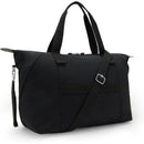 Kipling Art Baby Diaper Bag in Black Noir featuring dual handles, an adjustable shoulder strap, and a zipper closure.
