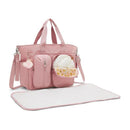 Kipling Babygear Convertible Diaper Backpack in Tiny Smoky Blush, featuring multiple pockets and a changing mat.