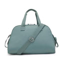 Kipling Camama diaper bag in Tiny Green Air, featuring sturdy handles and a detachable shoulder strap.