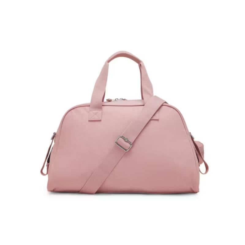 Kipling Camama diaper bag in Tiny Smoky Blush with dual handles and an adjustable shoulder strap.