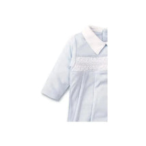 Kissy Kissy Footie W/ Hand Smocked CLB Charmed Light Blue Image 2