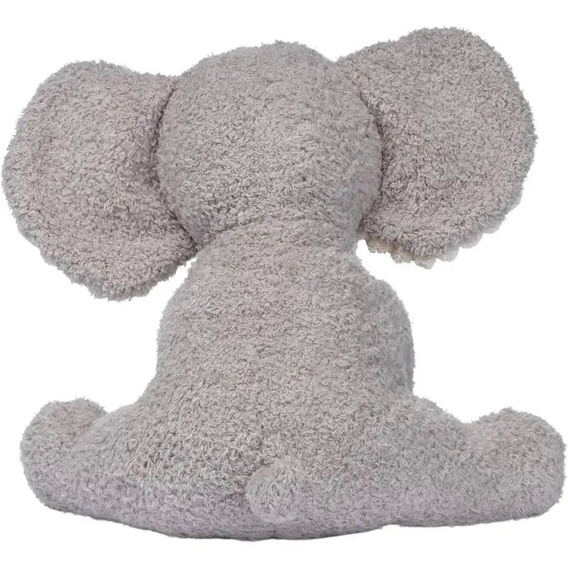 Plush gray elephant stuffed animal, Little Peanut by Lambs & Ivy, featuring large round ears and a soft textured body.