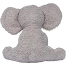 Plush gray elephant stuffed animal, Little Peanut by Lambs & Ivy, featuring large round ears and a soft textured body.