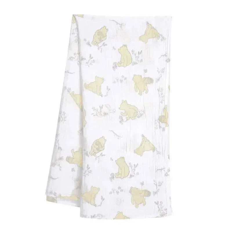 Lambs & Ivy Swaddle Blanket & Plush Toy Gift Set, Winnie The Pooh Image 2