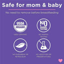 Safe for mom and baby; highlights that Lansinoh Organic Nipple Cream is USDA organic, cruelty-free, and free from parabens and preservatives.