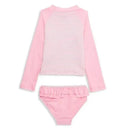Little Me - 2Pk Baby Girl Flamingo Long Sleeve Rashguard Pink Image 2
