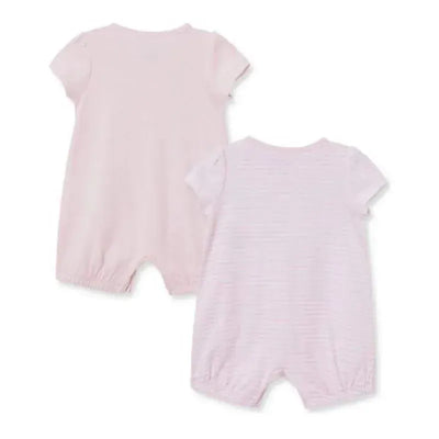 Little Me - 2Pk Baby Girls Bunnies Rompers Image 2