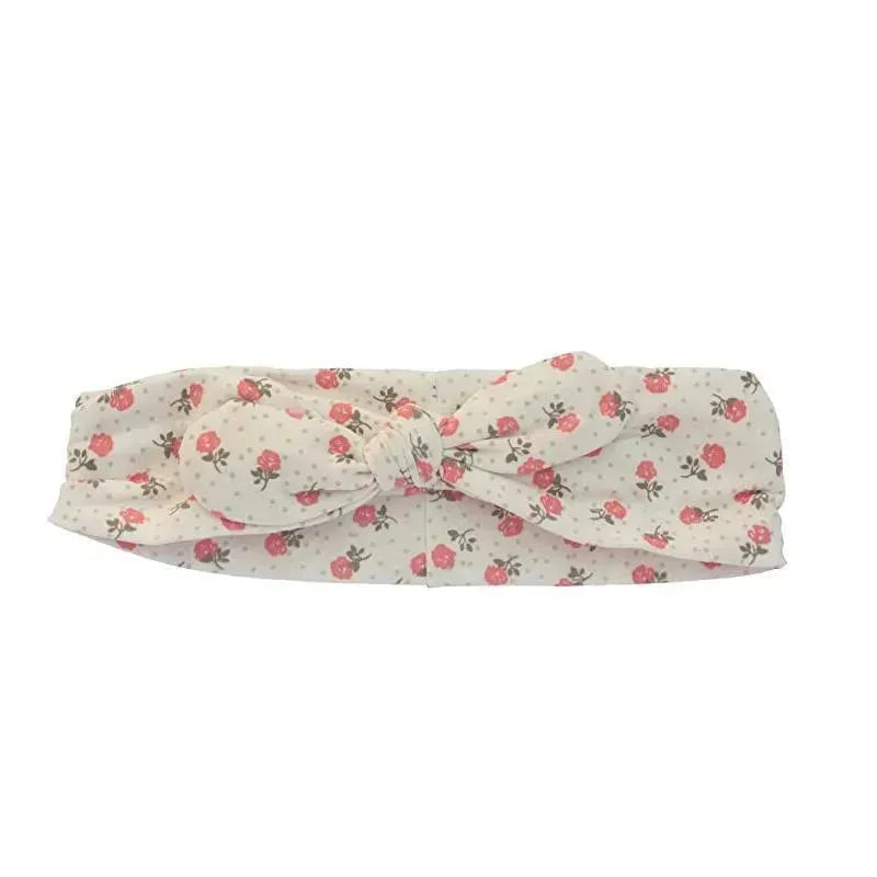 Little Me 3Pk Baby Girl Head Wraps Heart,Roses,Stars Image 3