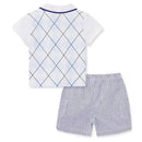 Little Me - Baby Boy Putting Puppies Polo Short Set Image 2