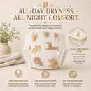 Little Me Baby Diapers Safari feature a soft, absorbent design with animal patterns, emphasizing comfort and moisture protection.