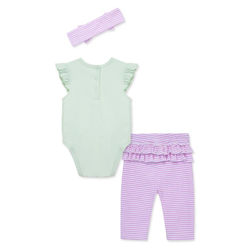 Little Me - Baby Girl Bee Happy Bsuit Pant Image 2