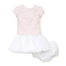 Little Me Floral Lace Dress Set - Pink Image 1
