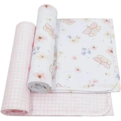 Living Textiles - 2Pk Fly Away Jersey Swaddle Image 1