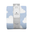 Living Textiles Chenille Baby Blanket - Blue Clouds Image 3