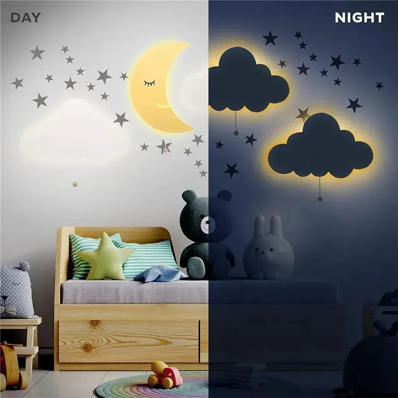 LumieWorld - Lumipets Moon Wall Light, Nursery Night Light, Wall Mounted Lighted Image 7