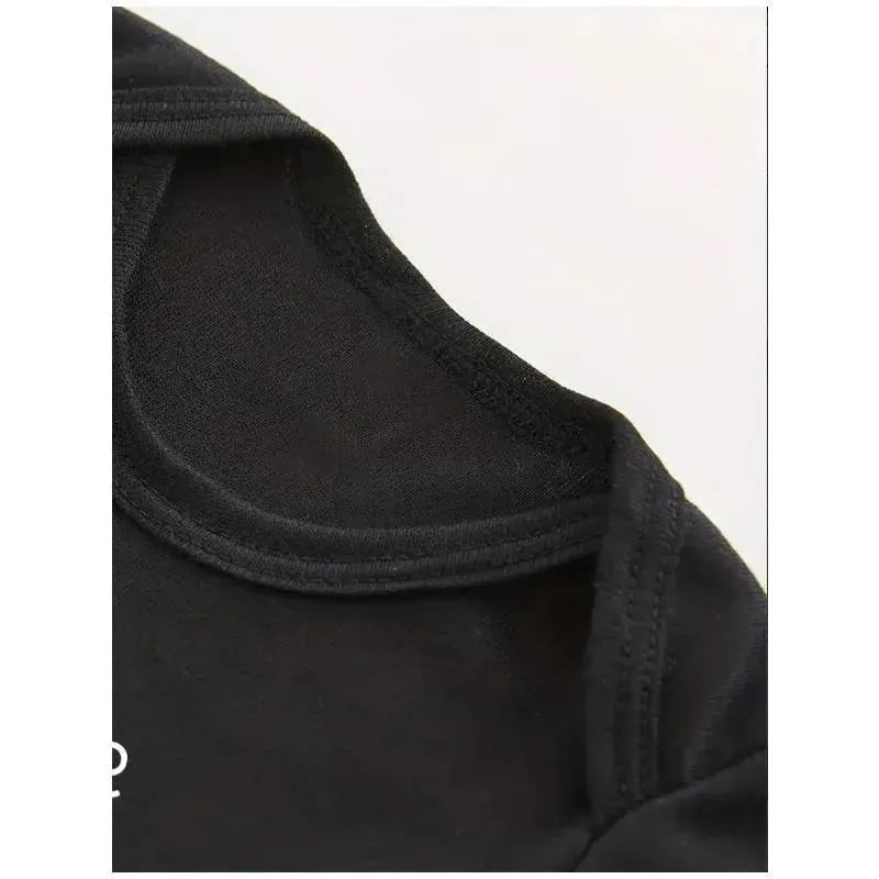 Macrobaby - Me+Mommy=One Broke Daddy Short Sleeve Onesie, Black Image 4