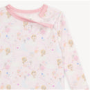 Long sleeve modal pajamas with a pink star and animal print, featuring adorable lions and mice.