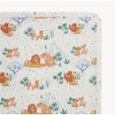 Lion King themed modal blanket featuring animated characters in a colorful pattern of animals and nature.
