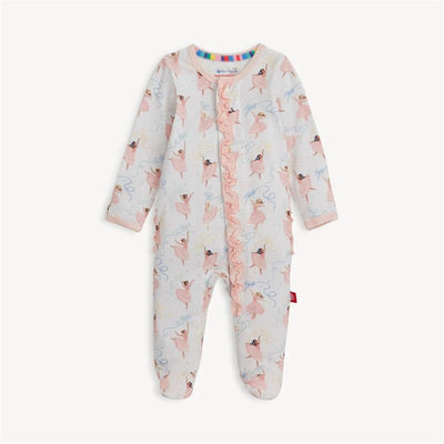 Magnetic Me - Pretty Plies Modal Footie With Ruff  Image 1